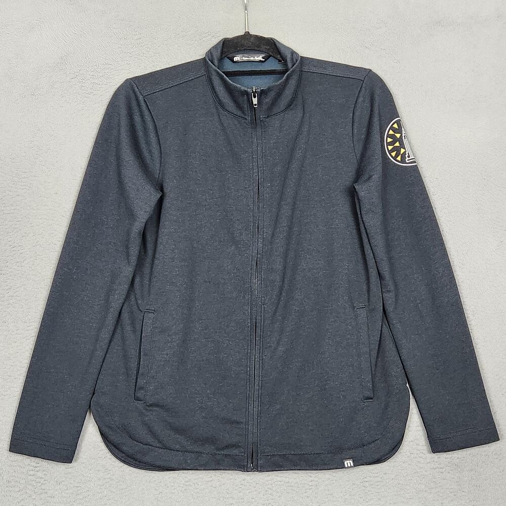 TravisMathew Track Jacket Womens Small Blue Full Zip Golf Lightweight TM1LD001